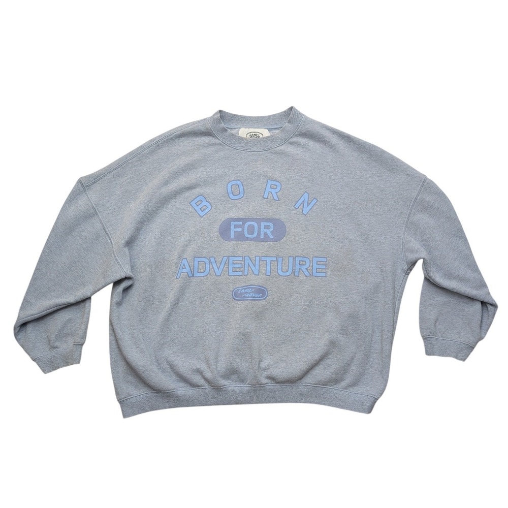 Land Rover PacSun Sweatshirt Mens L Blue Born For Adventureâ Graphic Pullover